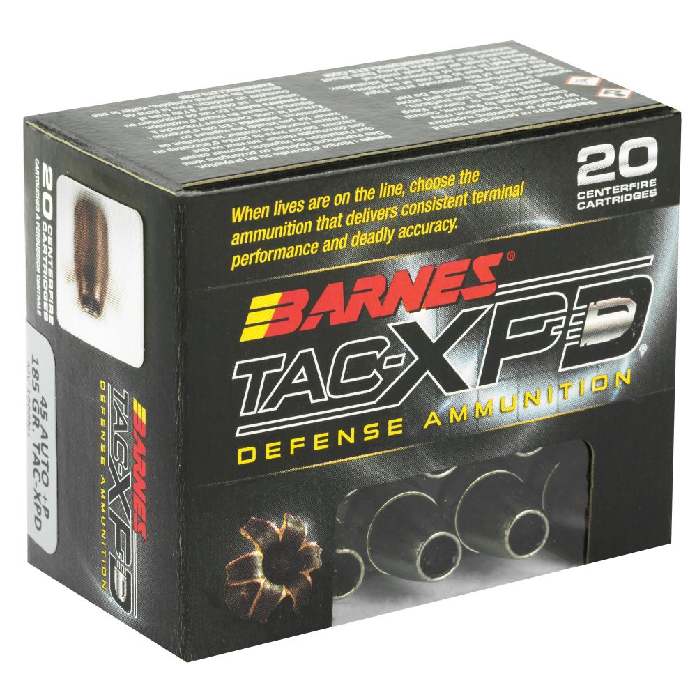 Barnes TAC-XPD Defense Handgun .45 ACP +P Hollow Point