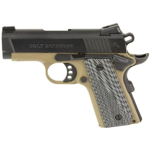 Colt Defender .45 ACP Flat Dark Earth Frame with Black Slide Pistol
