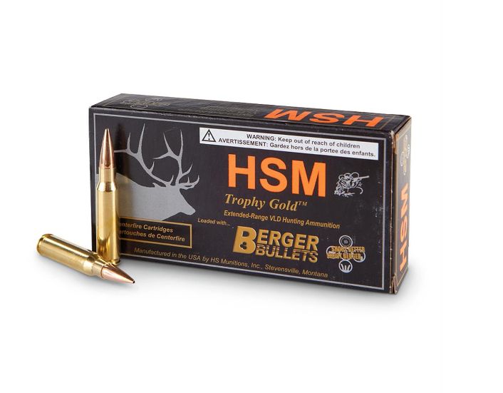 HSM Trophy Gold Berger VLD Hunting .308 Win 7.62x51 NATO