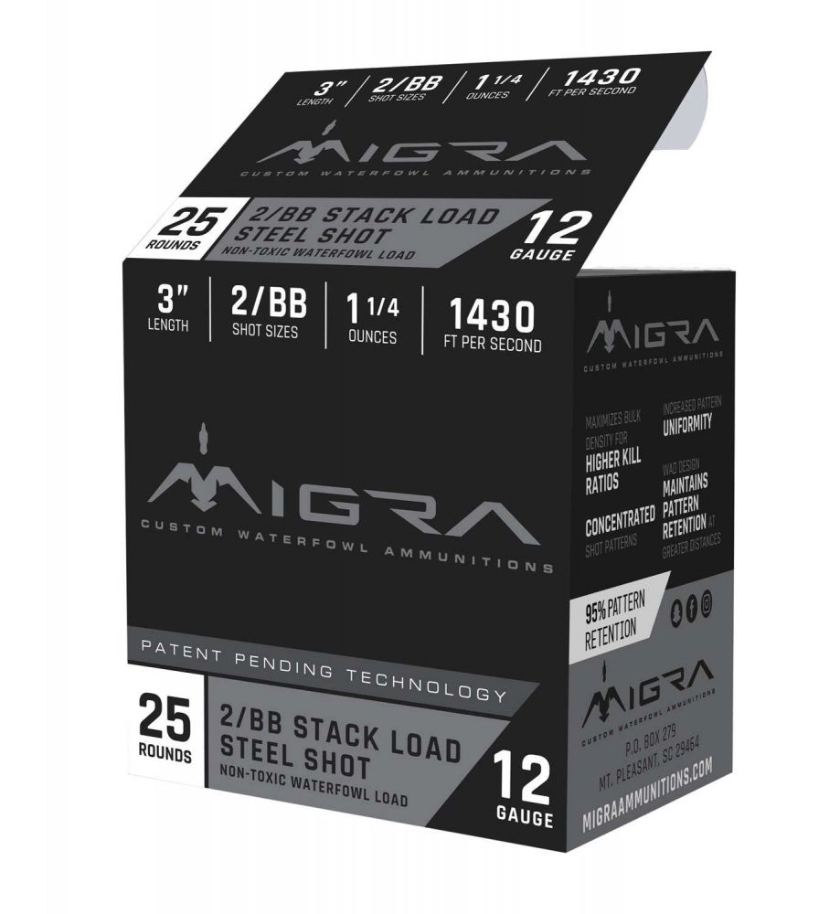 Migra Ammunition Custom Waterfowl Steel Ammo 12 Gauge