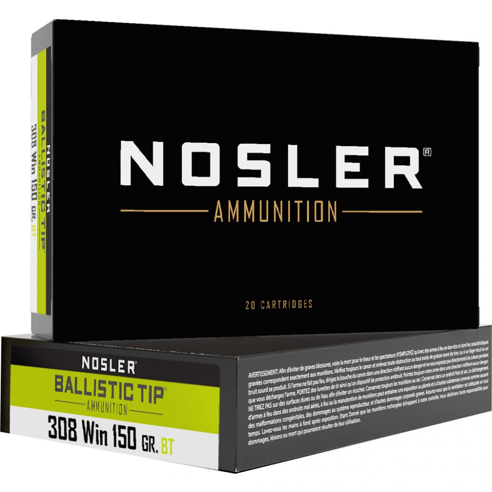 Nosler Ballistic Tip Rifle Ammunition .308 Win